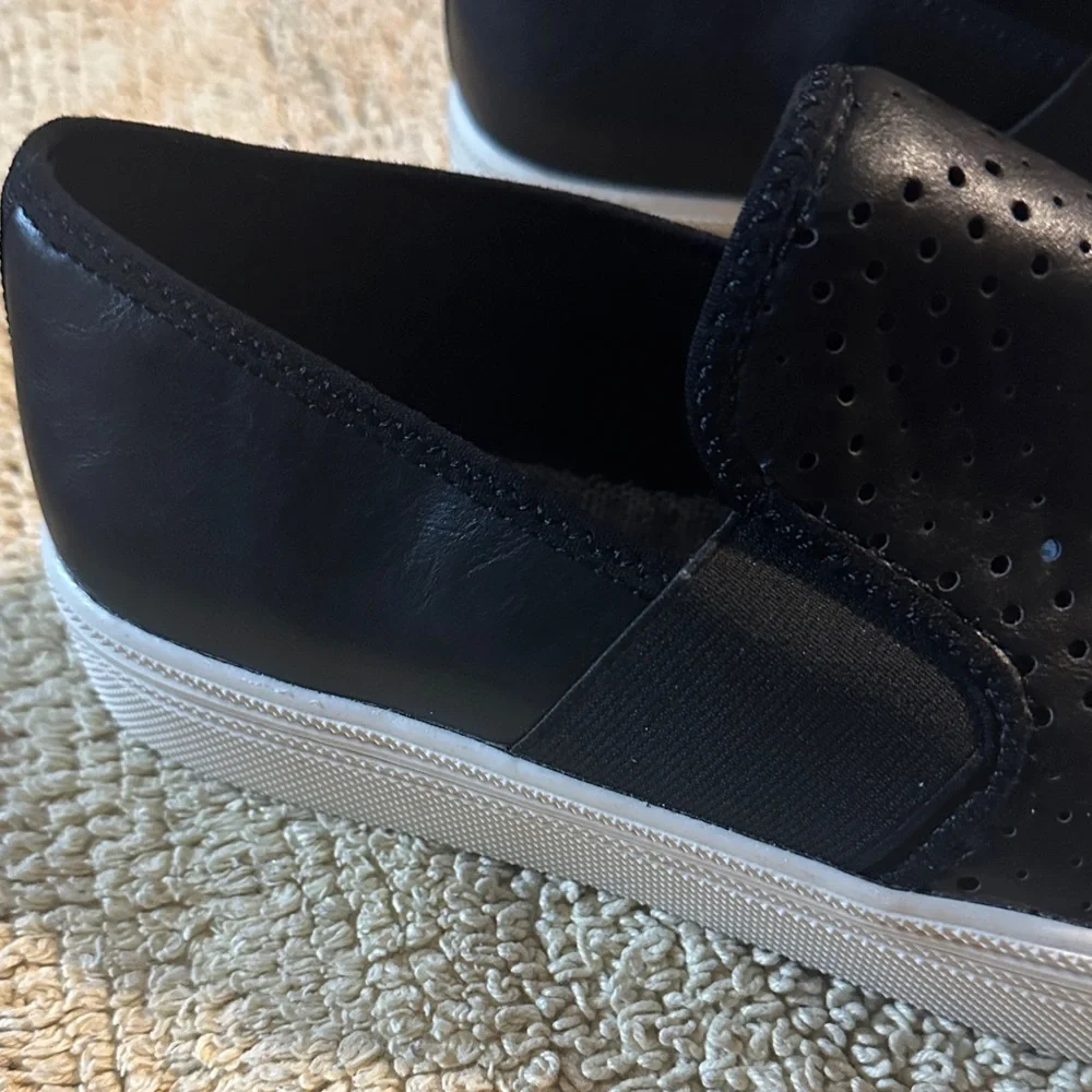 ELIZA Black Slip-On Platform Sneakers - Picture 3 of 12
